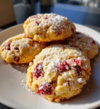sweet raspberry sugar cookies