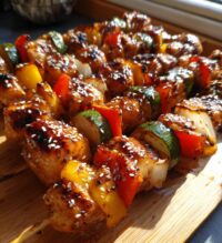 teriyaki chicken skewers