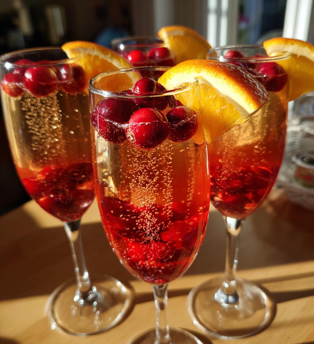 thanksgiving champagne cocktail