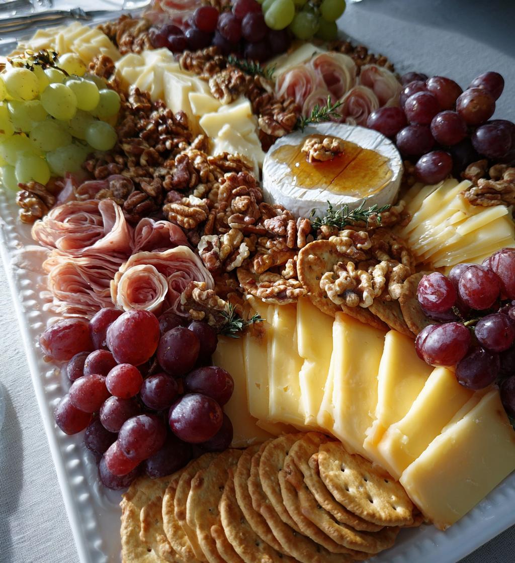 thanksgiving cheese and cracker tray