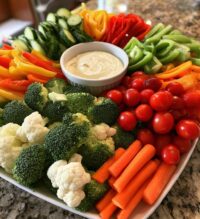 thanksgiving crudite platter