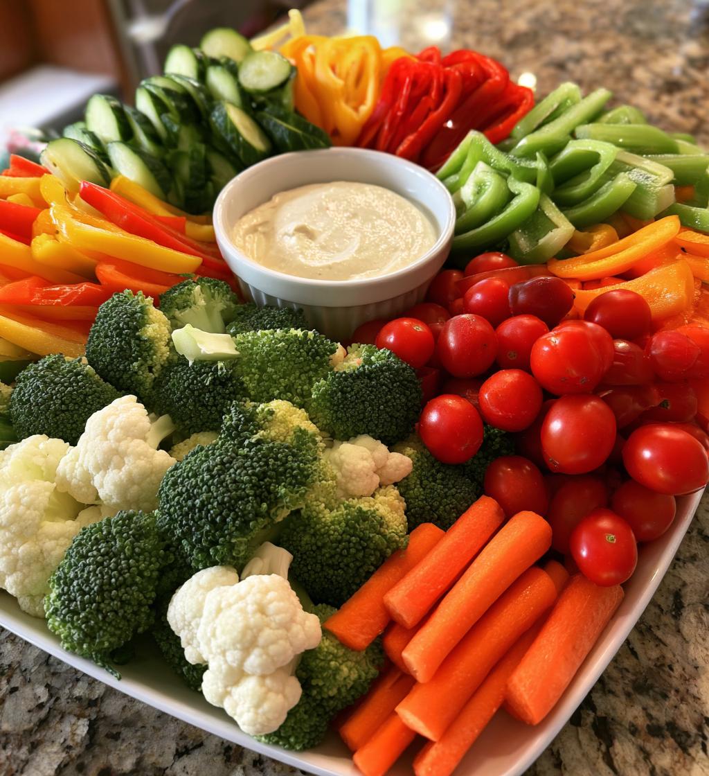 thanksgiving crudite platter