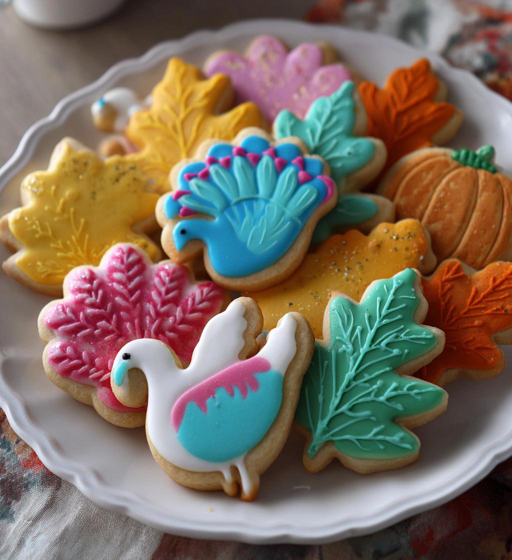 thanksgiving decorated cookies