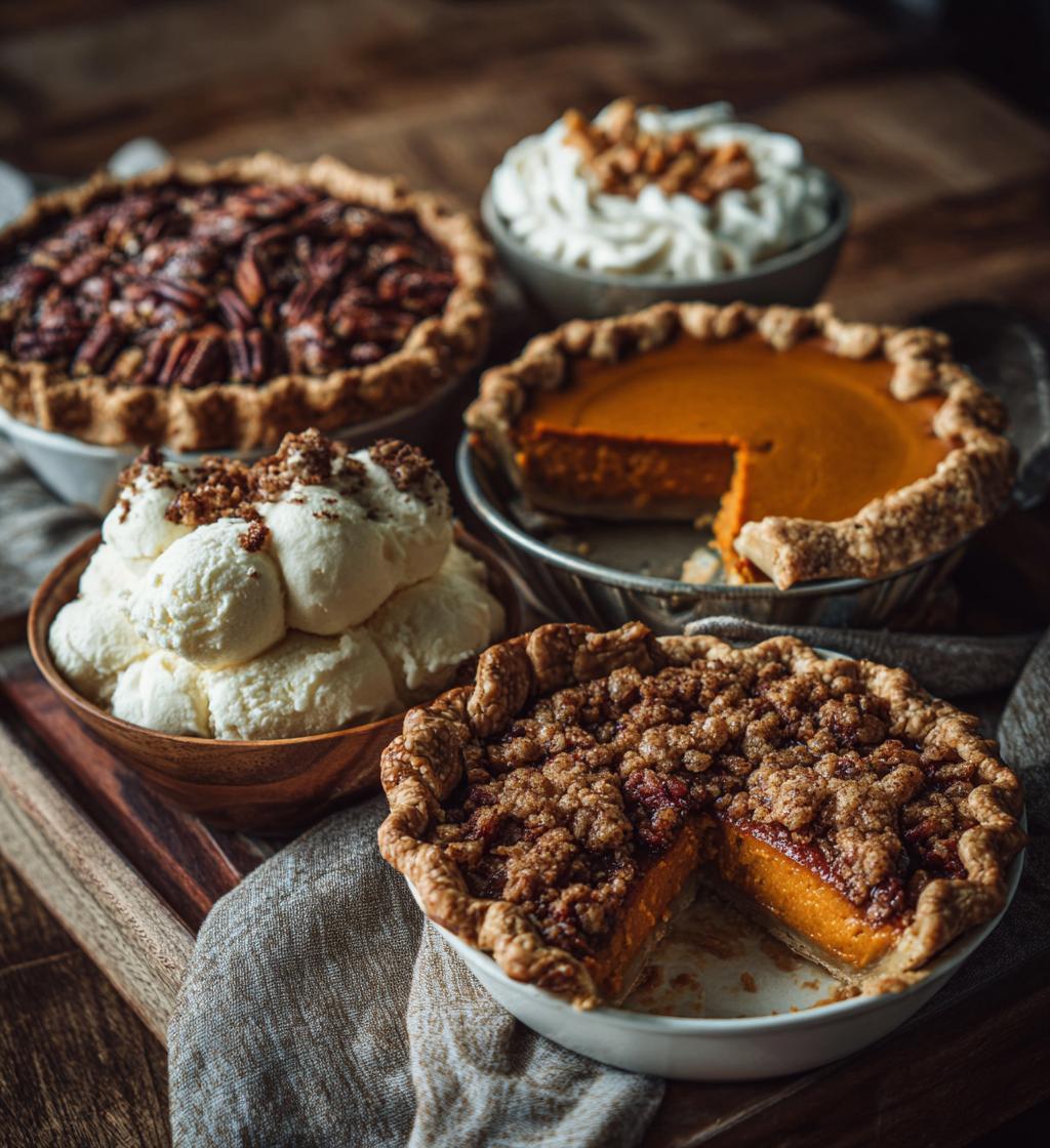 thanksgiving desserts table