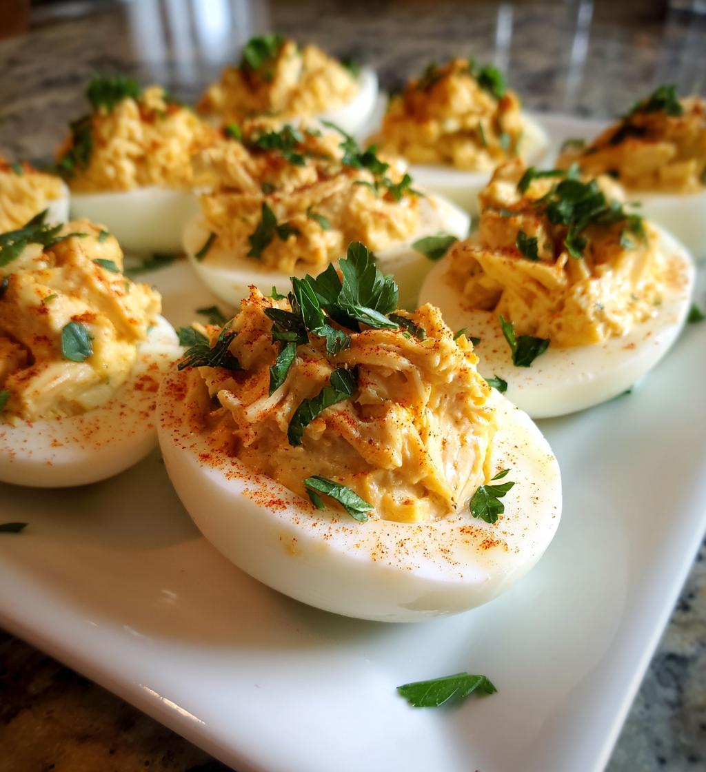thanksgiving deviled eggs turkey