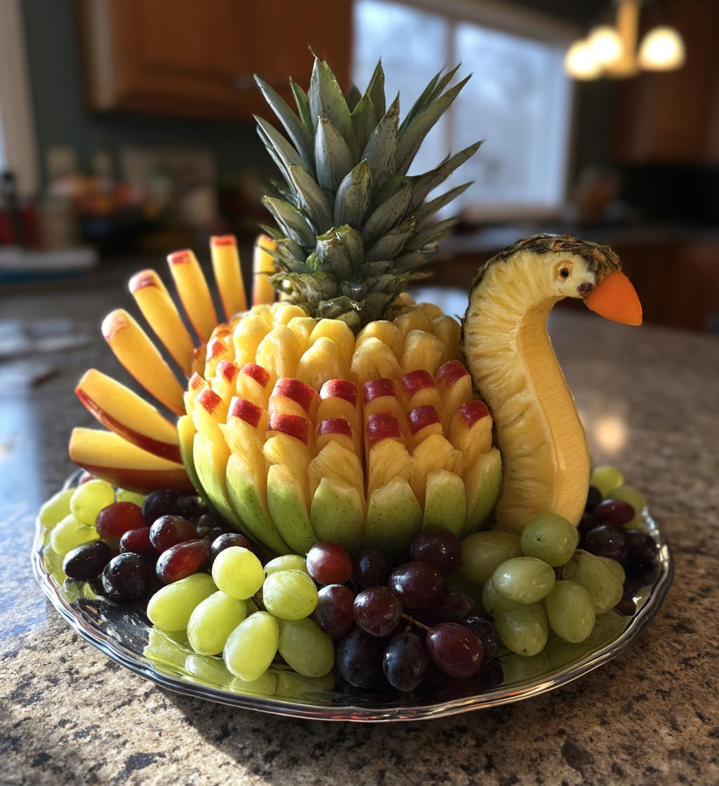 thanksgiving fruit turkey