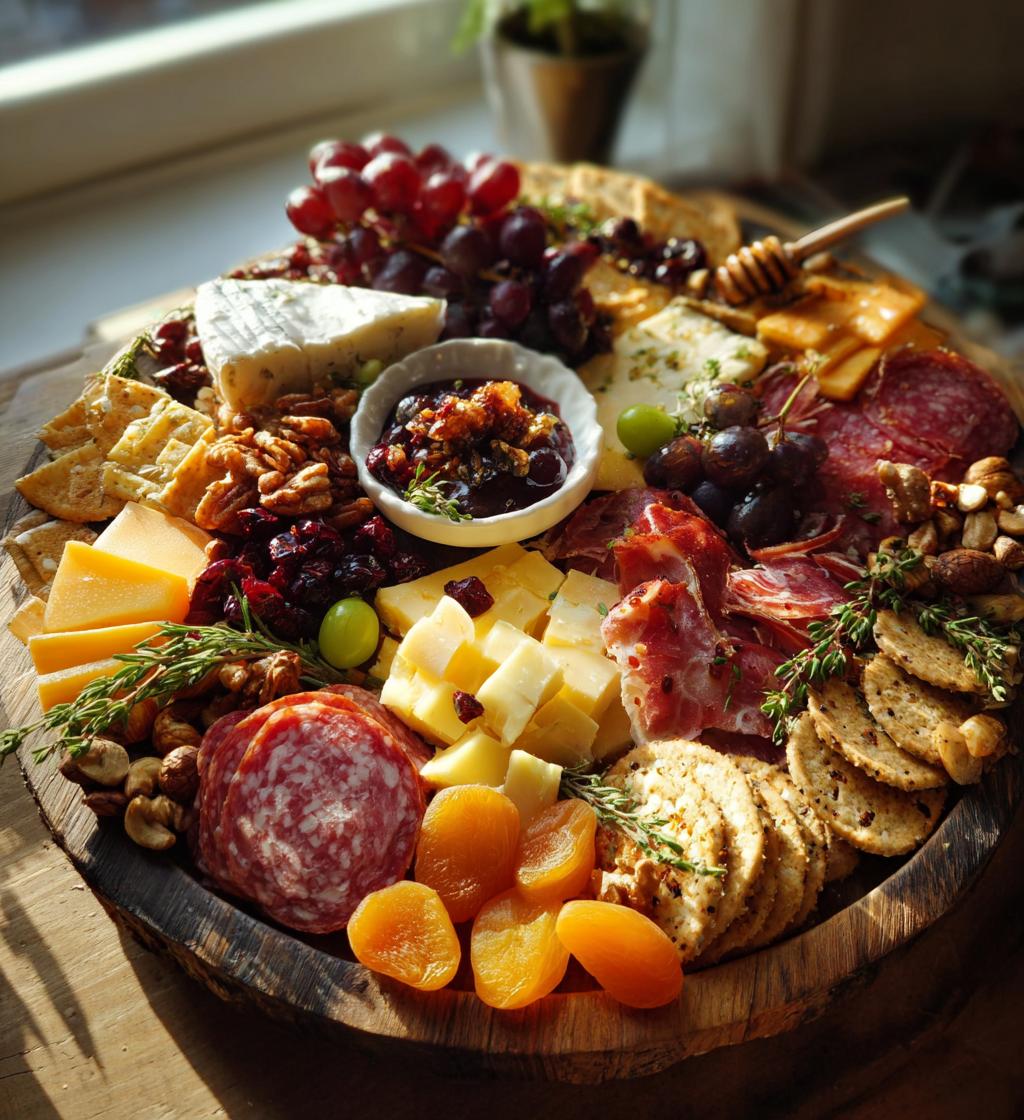 thanksgiving meat and cheese board
