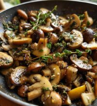 thanksgiving mushrooms side