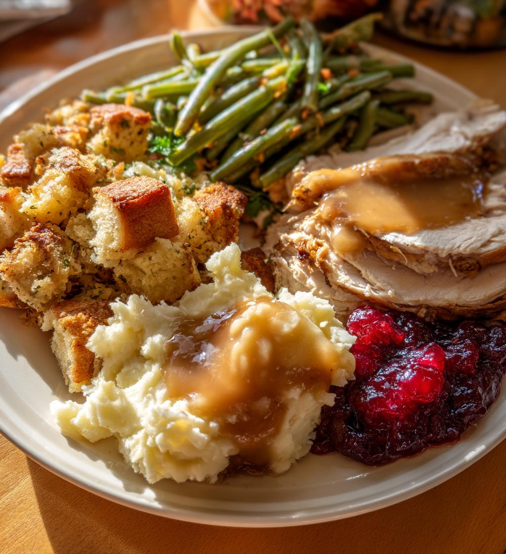thanksgiving plate aesthetic