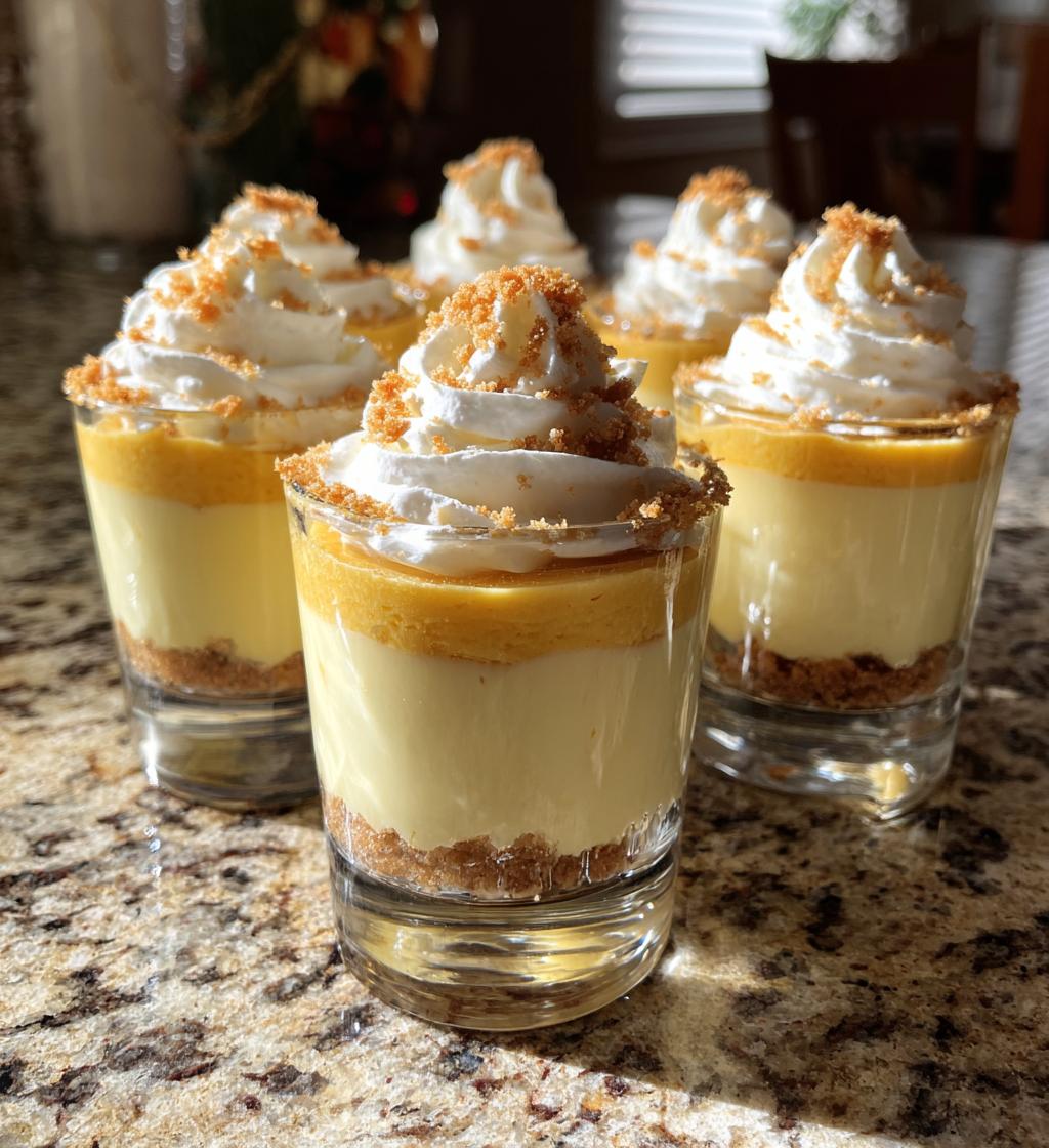 thanksgiving pudding shots