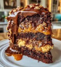 turtle caramel cake 2