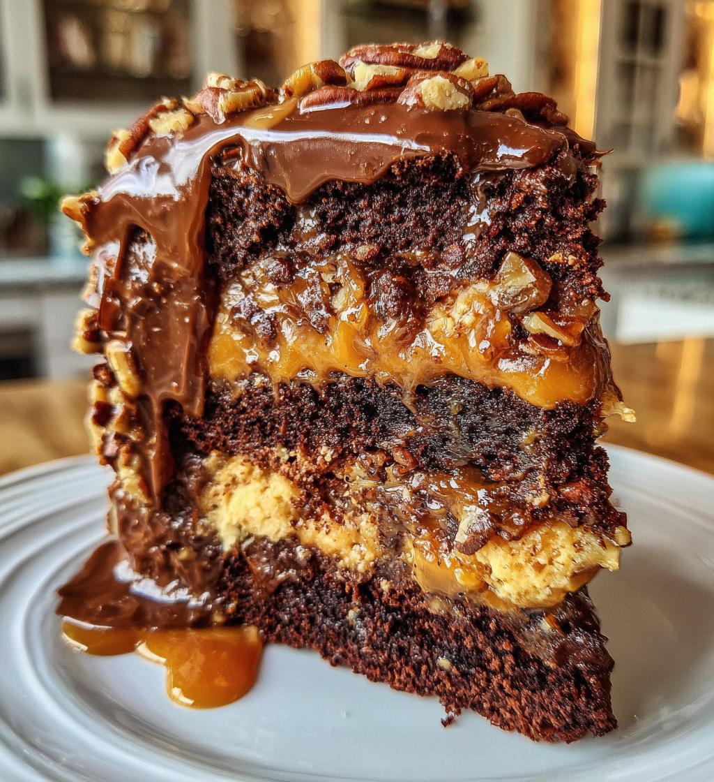 turtle caramel cake 2