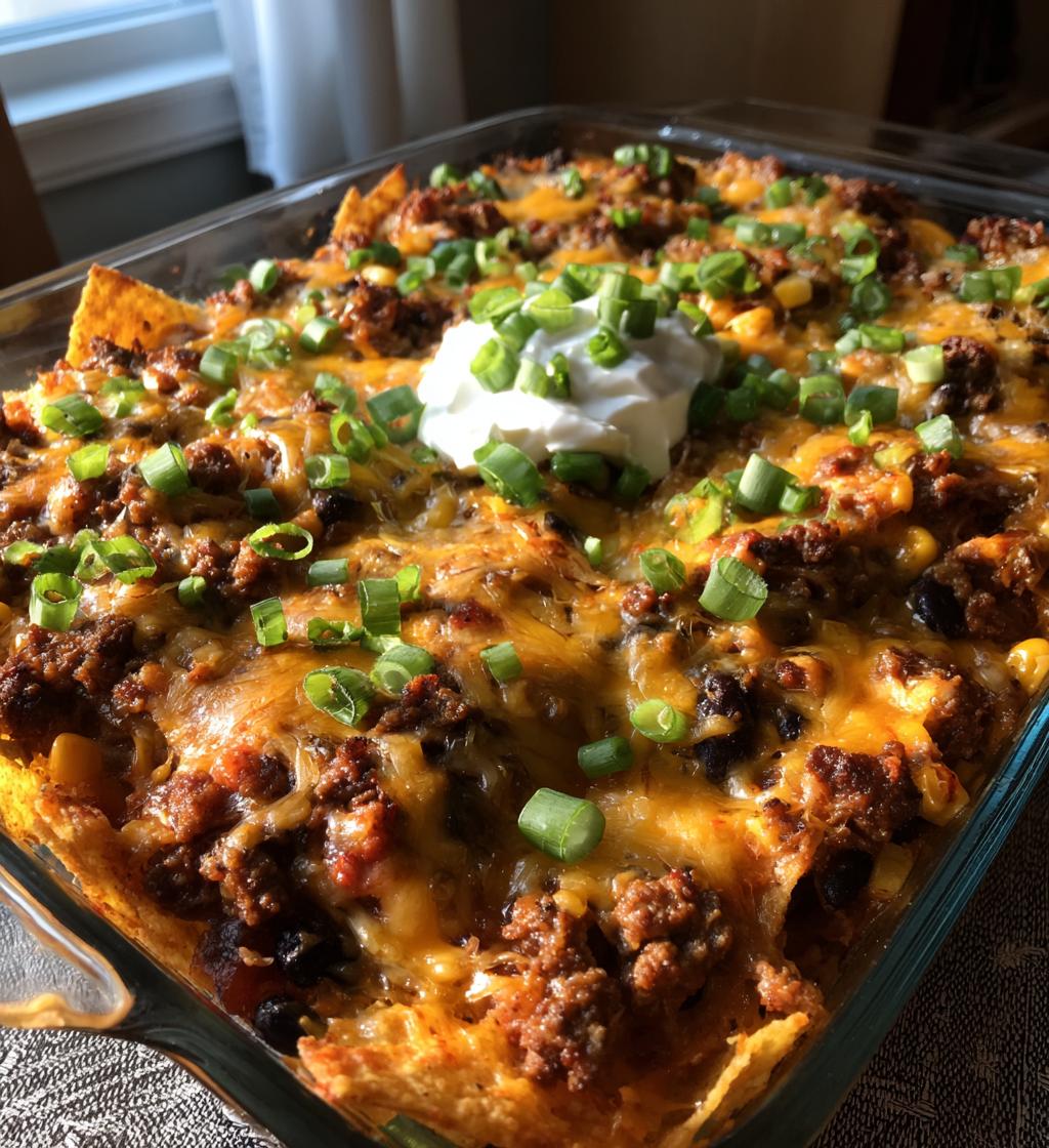 walking taco casserole 2