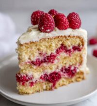 white chocolate raspberry cake