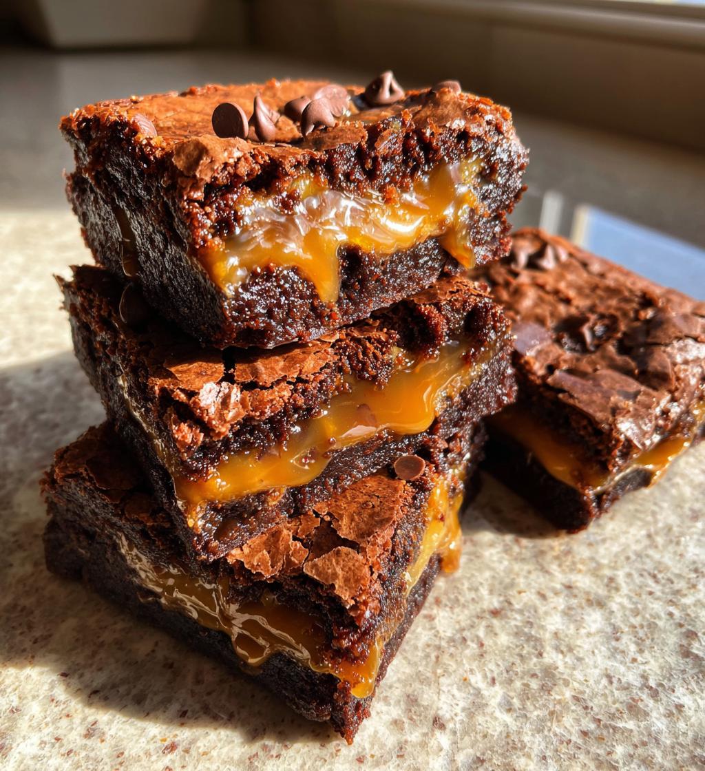 worlds best caramel brownies