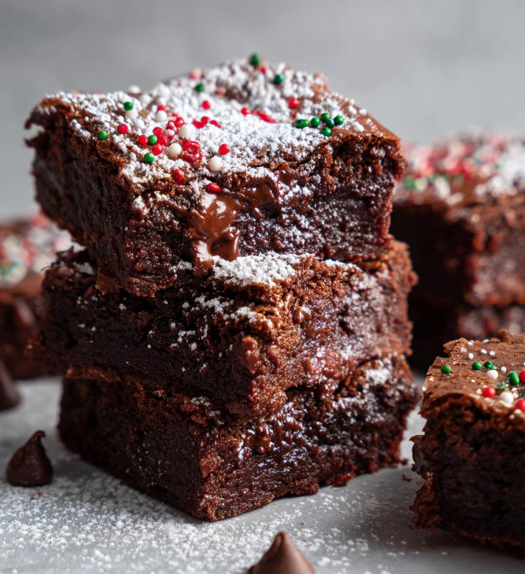 christmas brownies